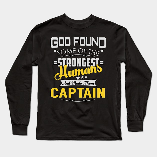 CAPTAIN Long Sleeve T-Shirt by Lotusg